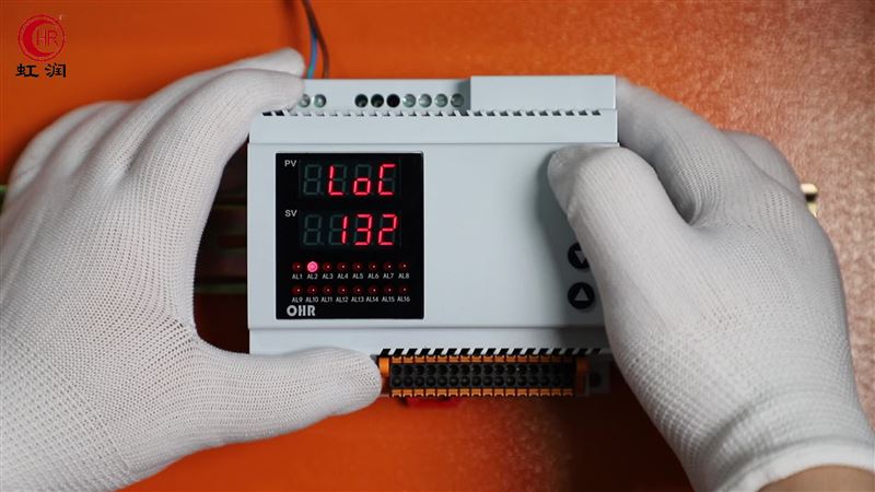 虹润OHR-DN80导轨式多路巡检仪通讯参数设置的操作讲解