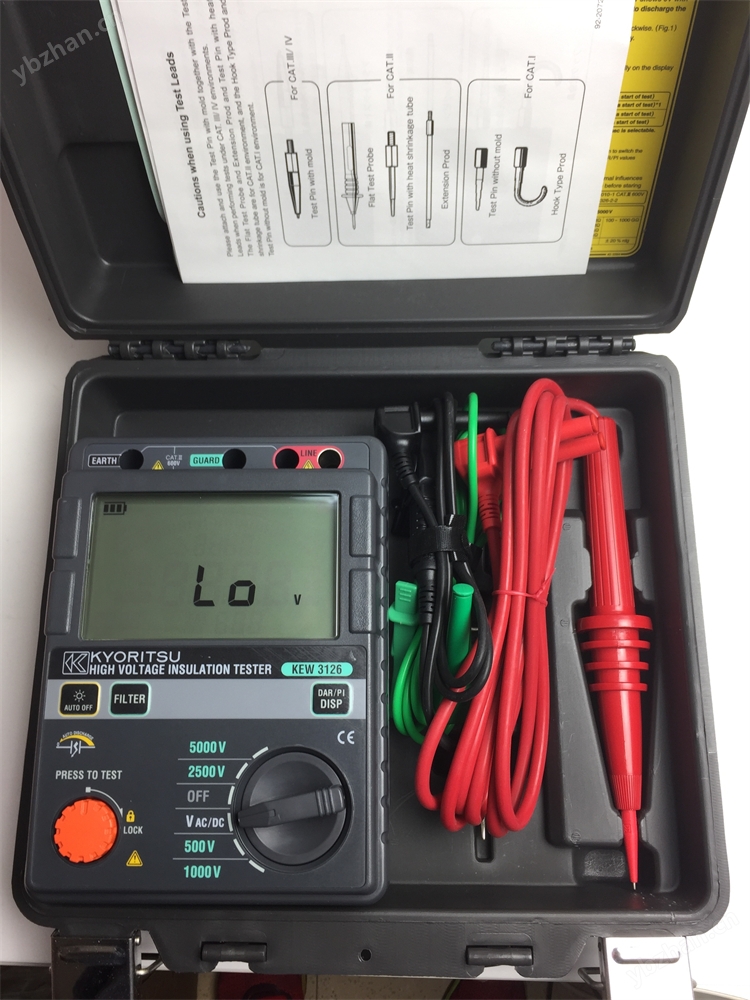 KEW3128克列茨绝缘电阻测试仪MODEL3128高压兆欧表