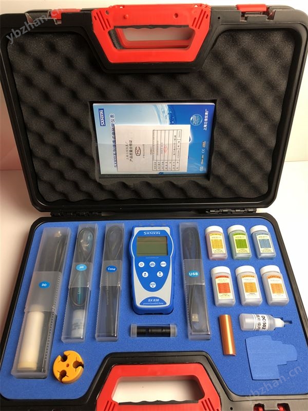 上海三信便携式PH/电导率/溶解氧仪便携式多参数测量仪SX836